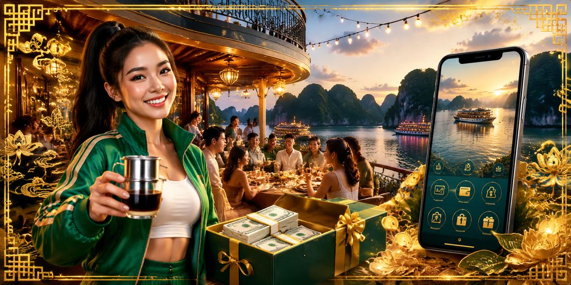 View hoàng hôn Hạ Long và trải nghiệm casino di động phong cách Việt